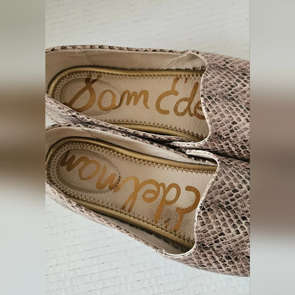 Sam Edelman snake skin pattern espadrilles size 6.5‎